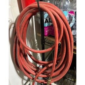 Compressor Air Hose 50ft x 3/8in 250 PSI Oil-Resistant Rubber Red